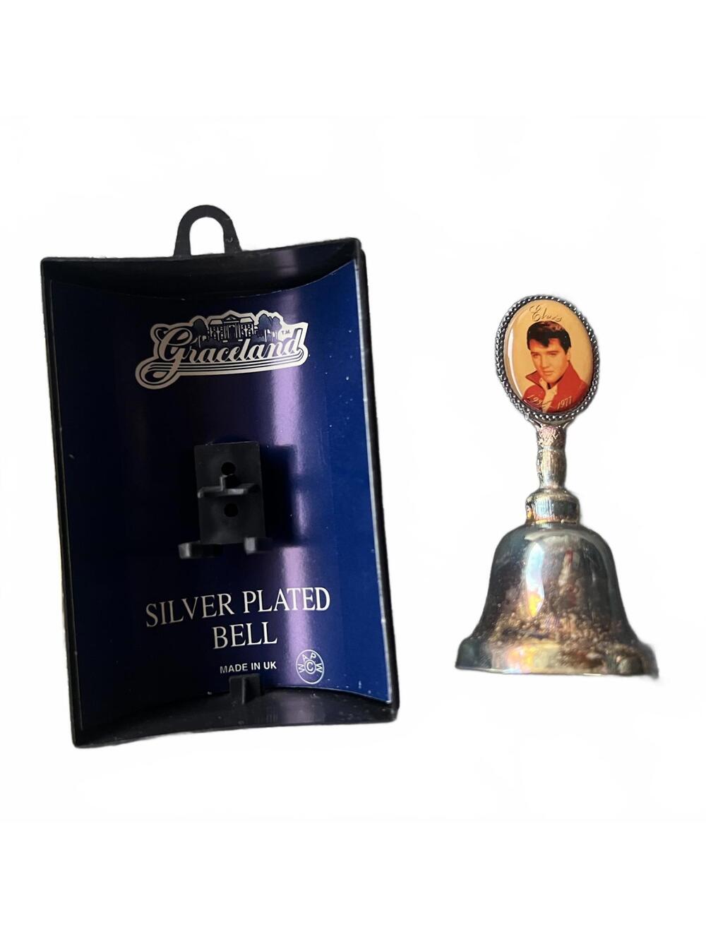 Graceland Silver Plated Bell with Elvis Presley Motf